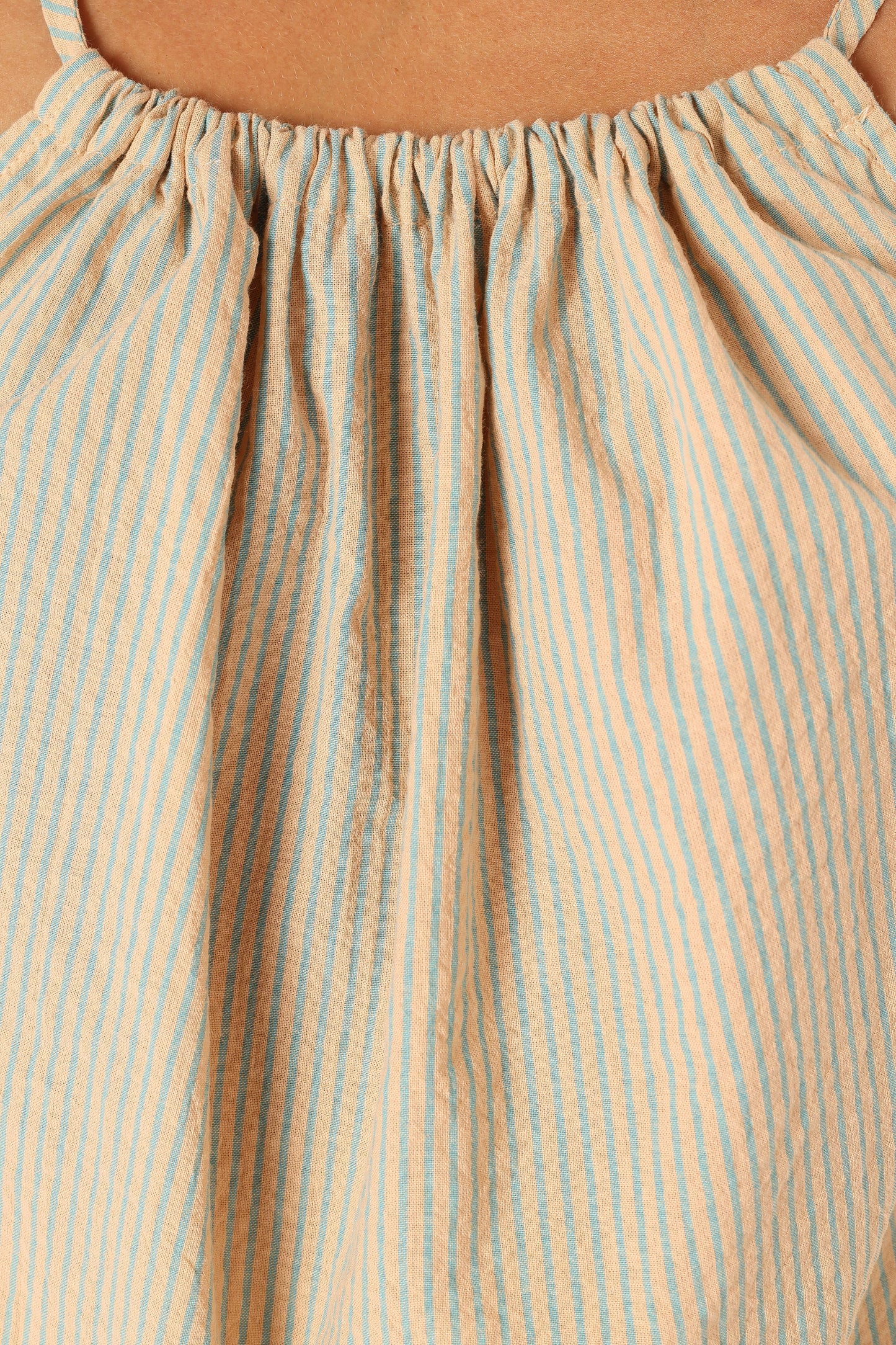 Savanna Striped Top - Apricot
