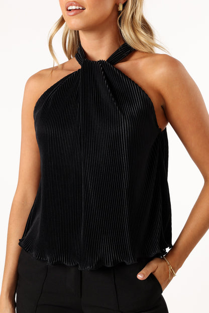 Tessa Halter Top - Black